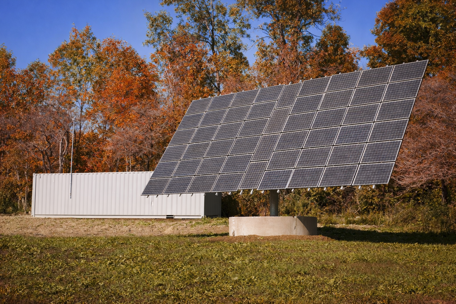 Solar energy storage at Castellan Farm